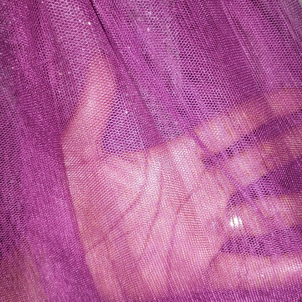 Social Couture Plum Sparkly Formal Dress Size 9/10 - Picture 16 of 16